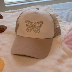 H&M Baseball Cap with Embroidered Butterfly design - OS